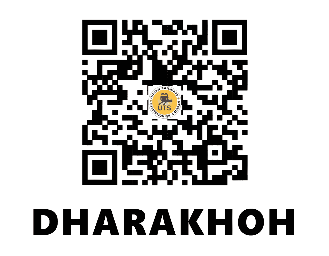 UTS QR Code for DHARAKHOH - DHQ - CR (MADHYA PRADESH)